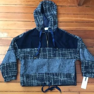 Goodnight Macaroon tweed sweater hoody.